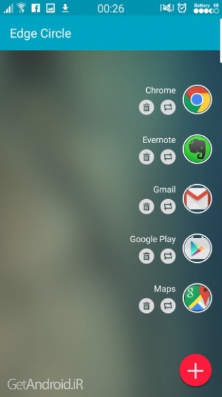 دانلود Edge Circle for Note & S6 Edge v1.4 دسترسی سریع به مخاطبین و برنامه های اندروید