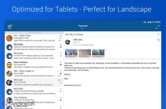 دانلود برنامه Blue Mail اندروید