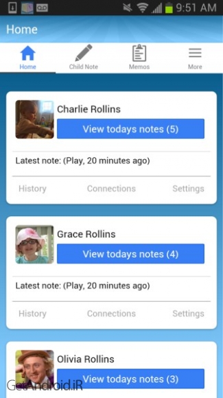 دانلود NannyNotes - Child Daily Sheet v0.4.0 برنامه کنترل کودکان از راه دور اندروید