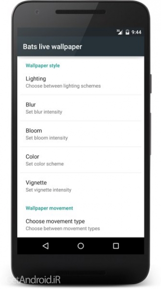 دانلود Bats live wallpaper 1.0 والپیپر زنده خفاش ها اندروید