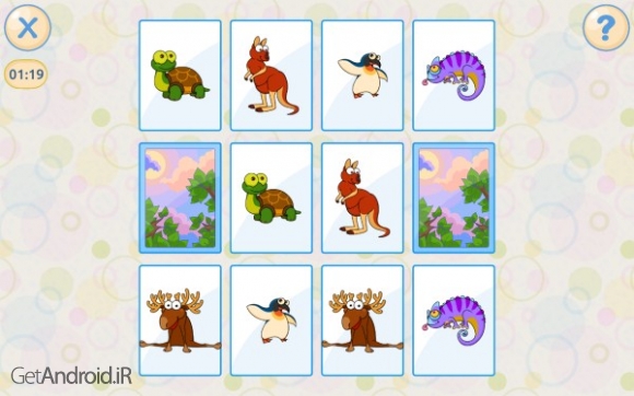 دانلود Memory games for kids 4 years 1.5 بازی فکری کودکان 4 تا 7 سال اندروید