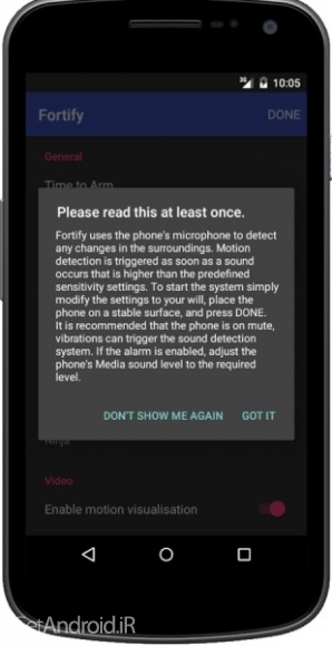 دانلود Fortify - Home Security System v1.0 برنامه سیستم امنیتی منزل اندروید
