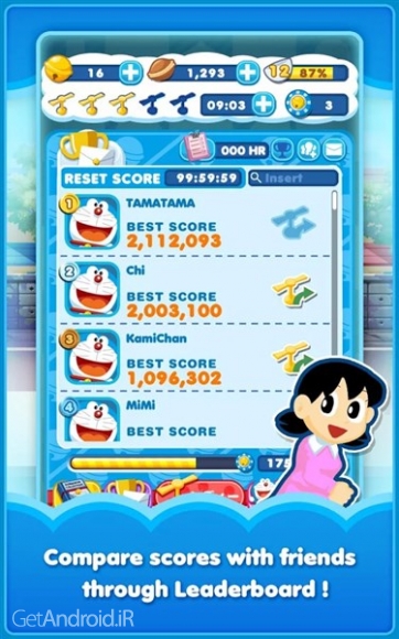 دانلود Doraemon Gadget Rush 1.3.1 بازی جواهرات همرنگ اندروید