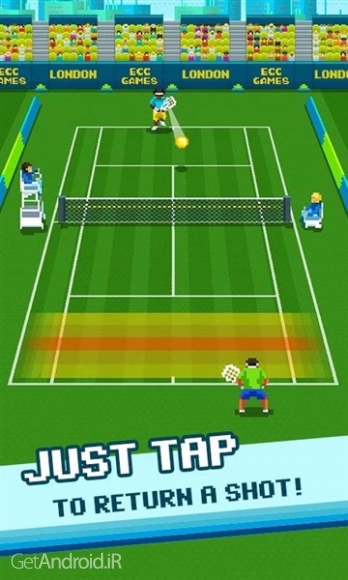 دانلود One Tap Tennis 1.20.00 بازی تنیس اندروید