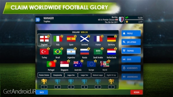 دانلود Championship Manager 17 v1.3.1.807 بازی مربیگری فوتبال برای اندروید بدون دیتا
