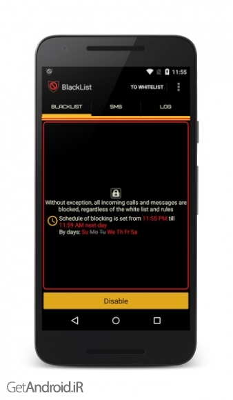 دانلود BlackList Pro (calls blocker) v3.18.1 نرم افزار بلک لیست مخصوص اندروید
