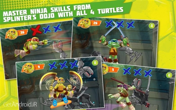دانلود TMNT: Half-Shell Heroes 1.0 بازی اکشن لاک پشت های نینجا اندروید
