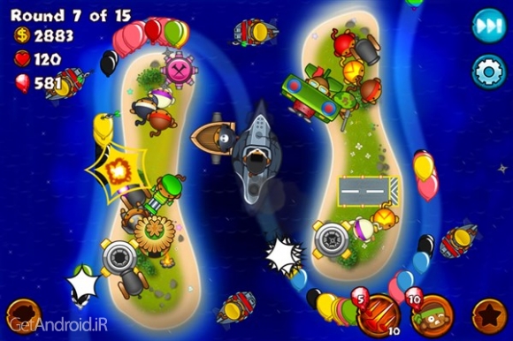 دانلود Bloons Monkey City 1.11.4 بازی استراتژِیکی شهر میمون ها اندروید