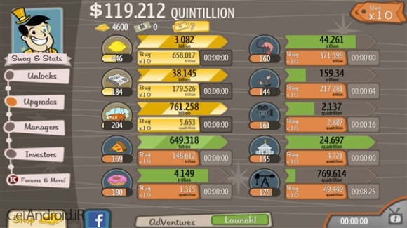 دانلود بازی AdVenture Capitalist اندروید