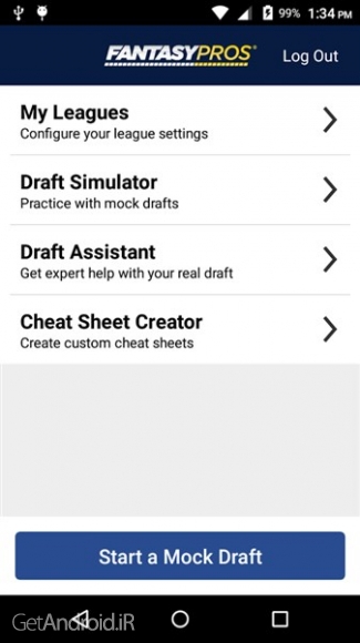 دانلود Fantasy Football Draft Wizard 1.0.11 تسلط بر طرح های فوتبال فانتزی اندروید