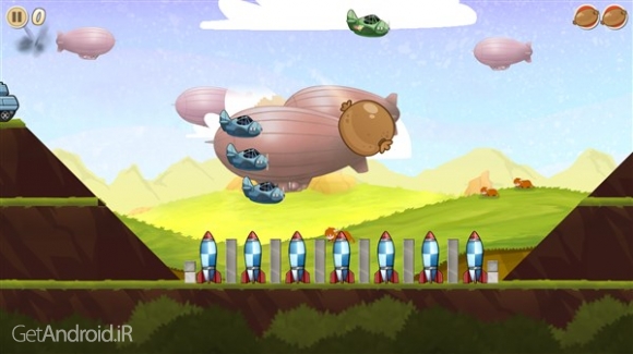 دانلود Sausage Bomber 1.1 بازی آرکید بمب انداز اندروید