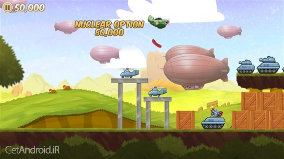 دانلود Sausage Bomber 1.1 بازی آرکید بمب انداز اندروید