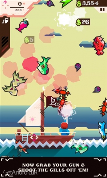 دانلود Ridiculous Fishing 1.2.2.4 b1422063103 بازی ماهیگیری خنده دار اندروید