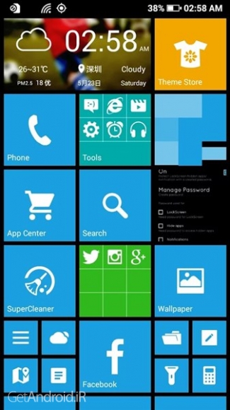 دانلود Launcher 8 WP style 3.4.4 لانچر ویندوز فون برای اندروید