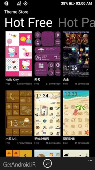 دانلود Launcher 8 WP style 3.4.4 لانچر ویندوز فون برای اندروید