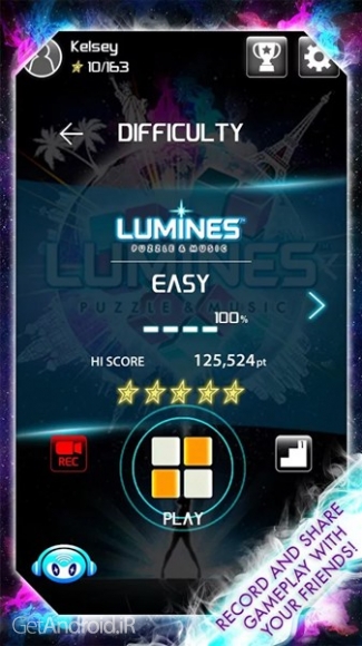 دانلود LUMINES PUZZLE AND MUSIC 2.1.0 بازی موزیکال ریتمیک برای اندروید