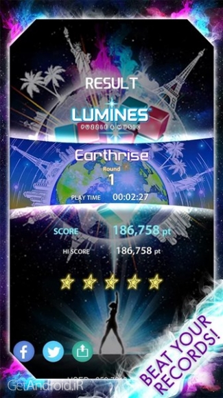 دانلود LUMINES PUZZLE AND MUSIC 2.1.0 بازی موزیکال ریتمیک برای اندروید