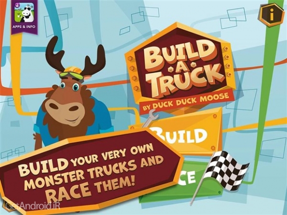 دانلود Build A Truck -Duck Duck Moose 1.2 بازی فکری ساخت کامیون اندروید