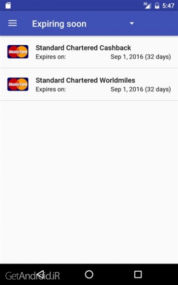 دانلود Manage Credit Card Instantly 1.6.7 برنامه مدیریت کارت اعتباری برای اندروید