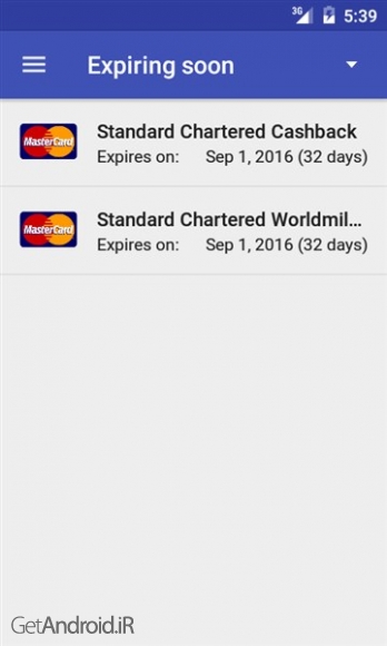 دانلود Manage Credit Card Instantly 1.6.7 برنامه مدیریت کارت اعتباری برای اندروید