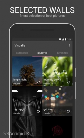 دانلود Visualis - Photo Wallpapers Premium v1.0 تصاویر پس زمینه با کیفیت بالا برای اندروید