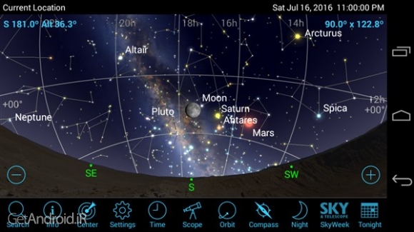 دانلود SkySafari 5 Pro v5.4.4.0 بهترین نرم افزار ستاره شناسی و نجوم اندروید