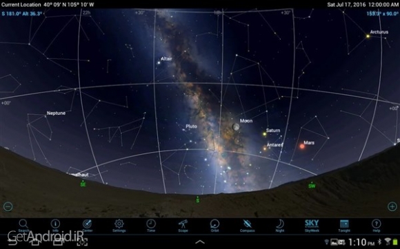 دانلود SkySafari 5 Pro v5.4.4.0 بهترین نرم افزار ستاره شناسی و نجوم اندروید
