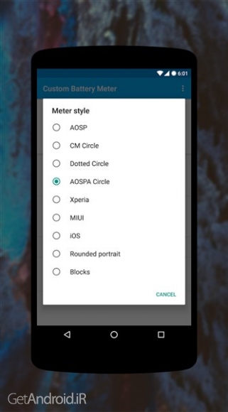 دانلود [XPOSED] Custom Battery Meter Pro 2.4.6 تغییر آیکون باتری اندروید