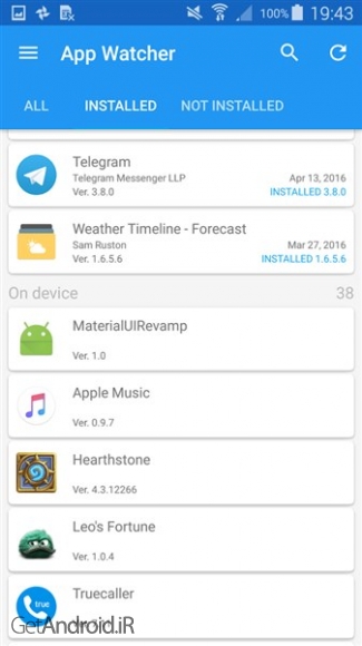 دانلود برنامه App Watcher اندروید