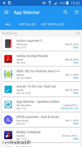 دانلود برنامه App Watcher اندروید