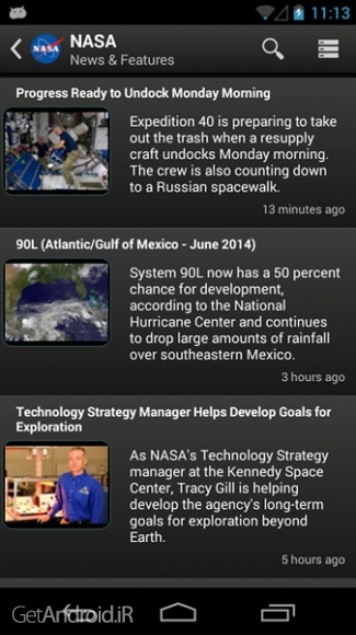 دانلود برنامه NASA اندروید