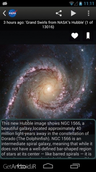 دانلود برنامه NASA اندروید