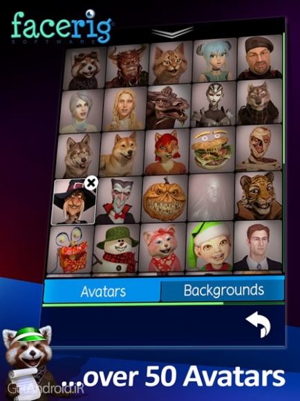 دانلود فیس ریج FaceRig v85 برنامه استفاده از شخصیت های کارتونی جذاب به جای چهره اندروید