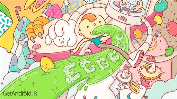 دانلود Eggggg – The Platform Puker 1.3.1 بازی اکشن تخم مرغ اندروید