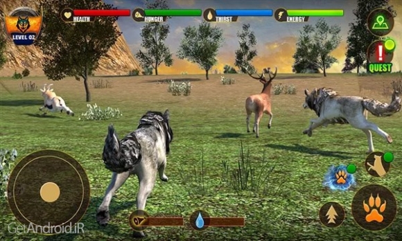 دانلود Wolf Life Simulation 2017 v1.0 بازی شبیه سازی زندگی گرگها 2017 اندروید