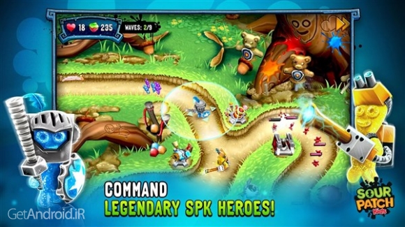 دانلود Sour Patch Kids: Candy Defense 1.21 بازی دفاع آب نبات ها اندروید