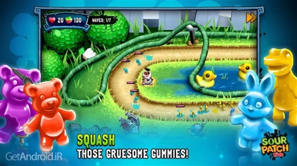 دانلود Sour Patch Kids: Candy Defense 1.21 بازی دفاع آب نبات ها اندروید