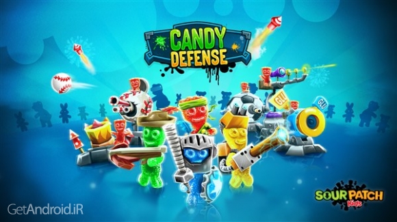 دانلود Sour Patch Kids: Candy Defense 1.21 بازی دفاع آب نبات ها اندروید