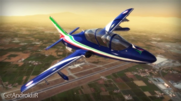 دانلود Frecce Tricolori Flight Sim 1.0 بازی پرواز با هواپیما اندروید