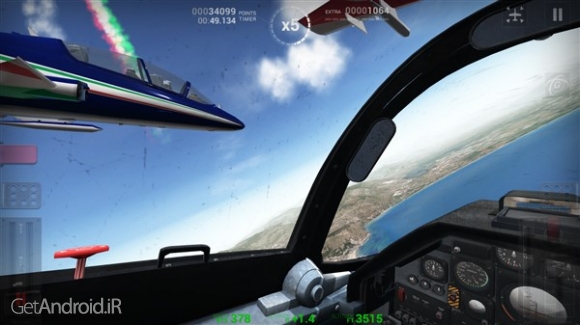 دانلود Frecce Tricolori Flight Sim 1.0 بازی پرواز با هواپیما اندروید