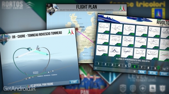 دانلود Frecce Tricolori Flight Sim 1.0 بازی پرواز با هواپیما اندروید