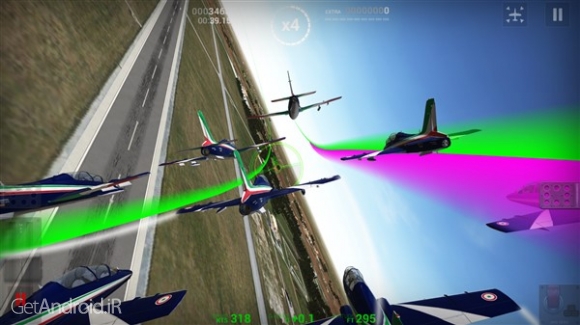 دانلود Frecce Tricolori Flight Sim 1.0 بازی پرواز با هواپیما اندروید