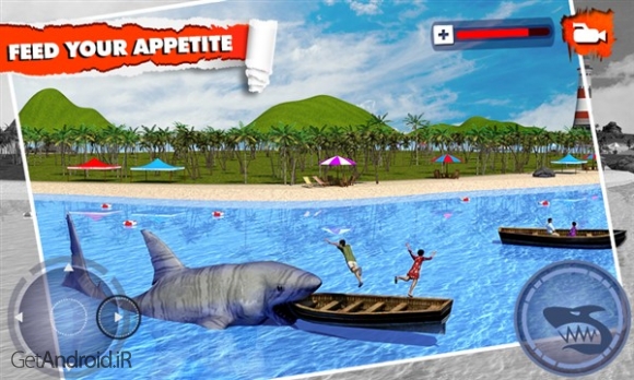 دانلود Angry Shark Simulator 3D v1.5 بازی شبیه سازی کوسه عصبانی اندروید