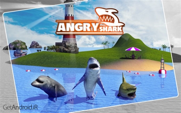 دانلود Angry Shark Simulator 3D v1.5 بازی شبیه سازی کوسه عصبانی اندروید