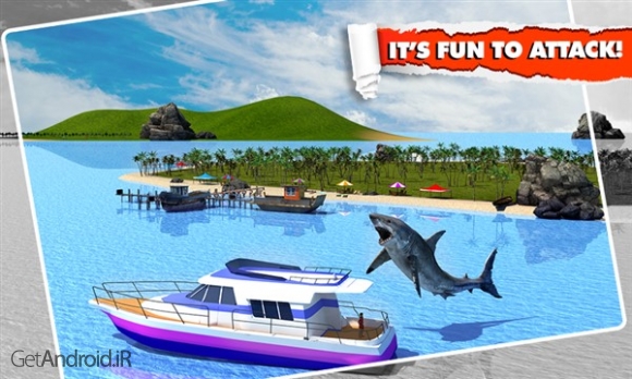 دانلود Angry Shark Simulator 3D v1.5 بازی شبیه سازی کوسه عصبانی اندروید