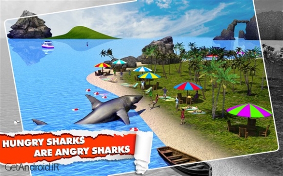 دانلود Angry Shark Simulator 3D v1.5 بازی شبیه سازی کوسه عصبانی اندروید