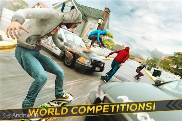 دانلود True Skateboarding Ride 2.11.2 بازی اسکیت بورد واقعی برای اندروید