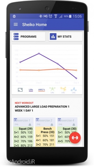 دانلود Sheiko Powerlifting Training 1.20 نرم افزار تمرینات بدنسازی در منزل اندروید