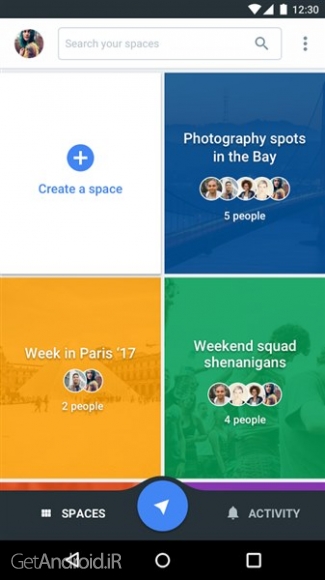دانلود Spaces - Find & Do with Google 1.14.0.147512795 برنامه ساخت گروه در اندروید