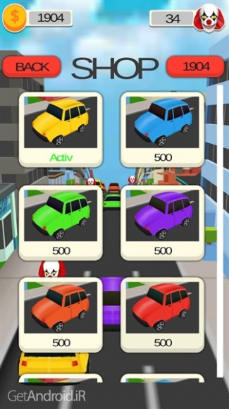 دانلود Hit the Clown 1.0.5 بازی لایی کشیدن با ماشین اندروید